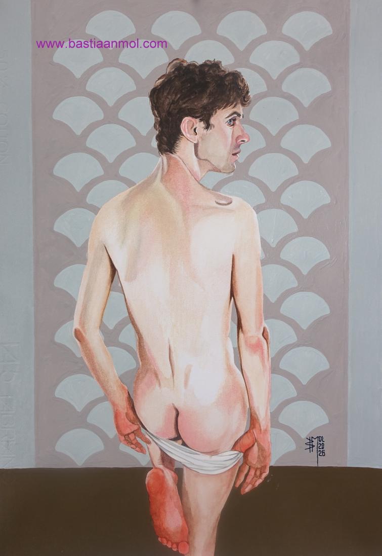 A painting of Chris by Bastiaan Mol