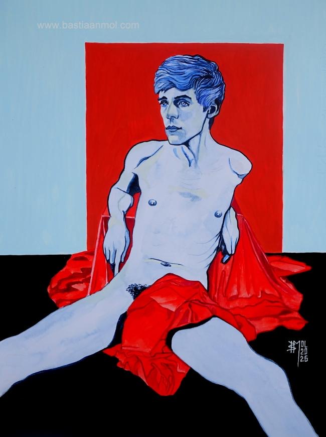 A painting of Chris by Bastiaan Mol